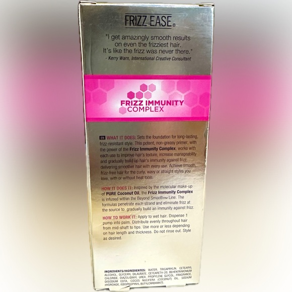 FRIZZ EASE JOHN FRIEDA FRIZZ IMMUNITY PRIMER HAIR CARE 3.1 OZ BEYOND SMOOTH - Picture 2 of 10